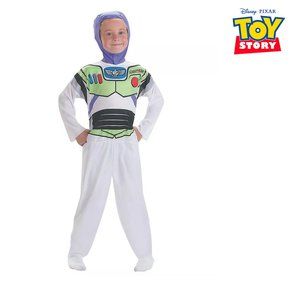 DISNEY PIXAR Toy Story HALLOWEEN COSTUME Kids 4-6YR BUZZ LIGHTYEAR Jumpsuit 1PC